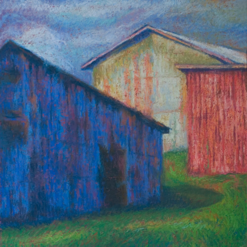 The Barn, Soft Pastel, 20 x 16